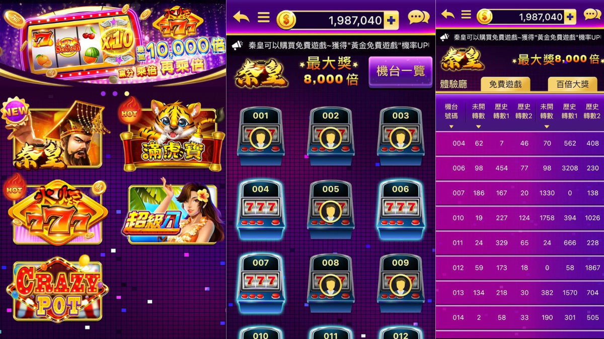 球狀元電子遊戲老虎機畫面